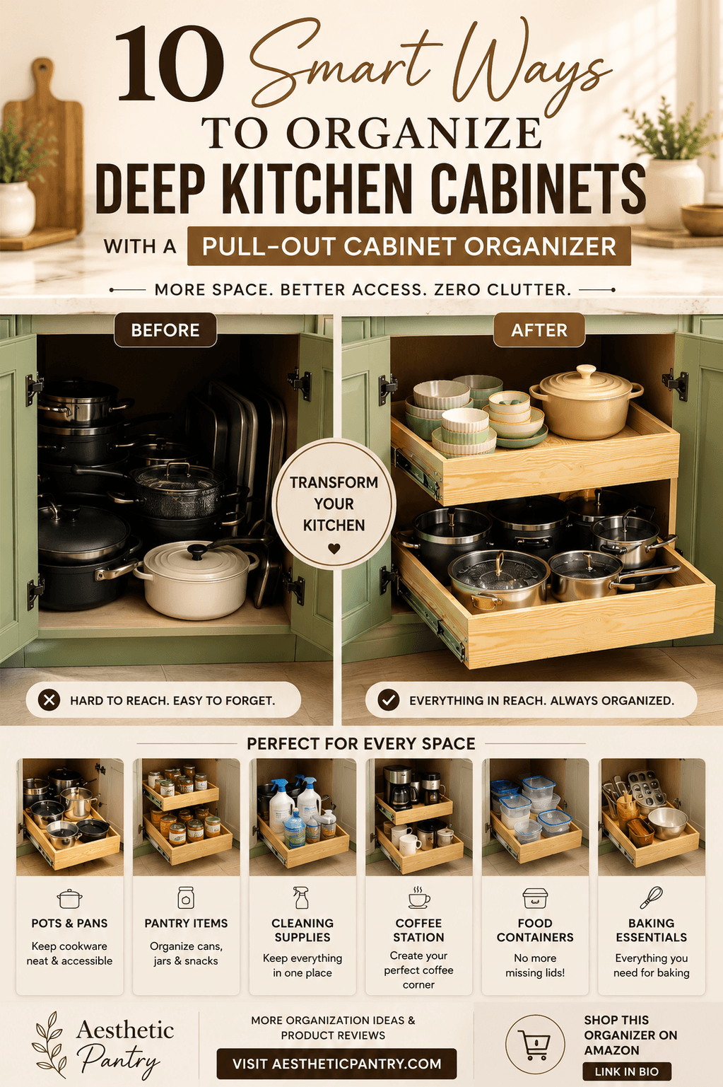 Pull-Out Cabinet Organizer