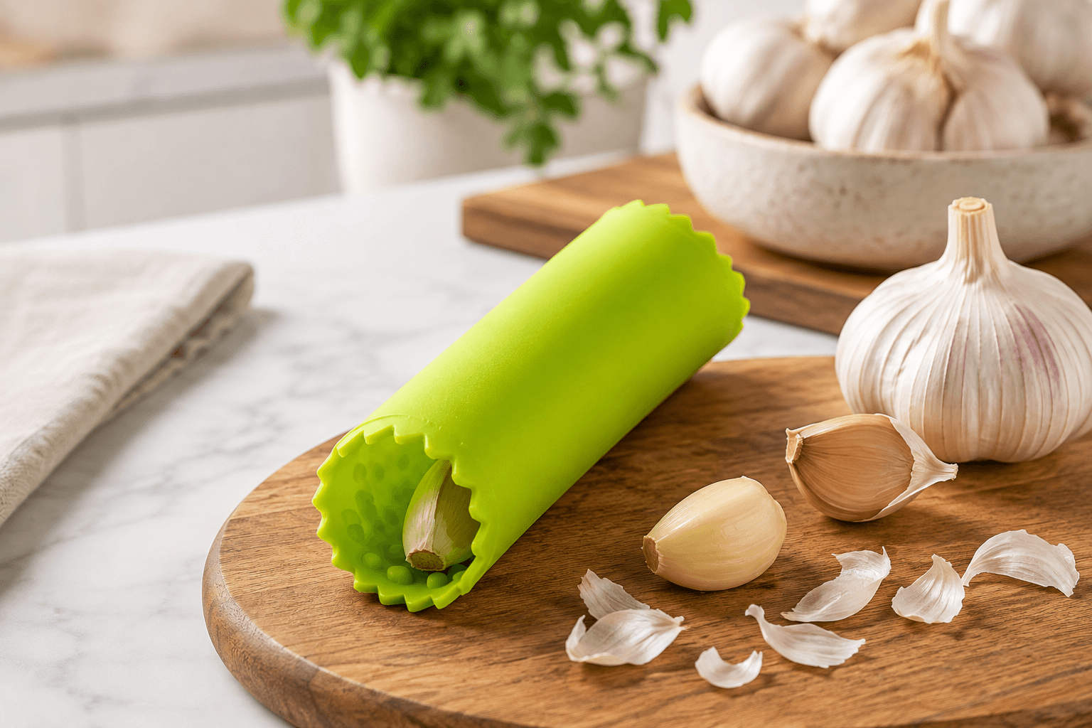 The Silicone Garlic Peeler: A Must-Have Kitchen Gadget for Effortless Garlic Prep