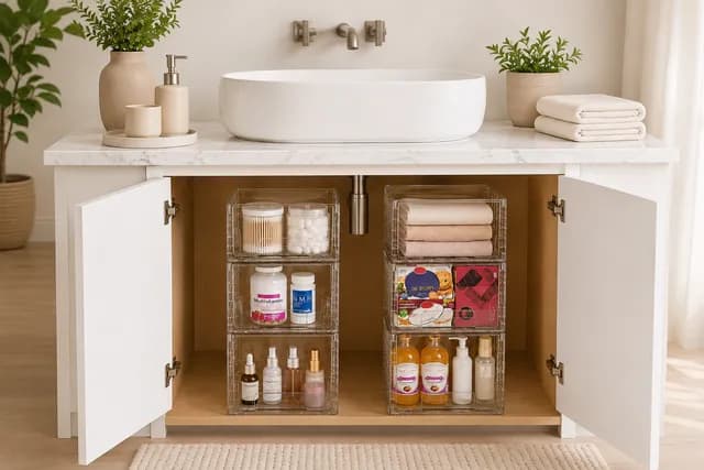 Vtopmart Stackable Organizers Undersink organization