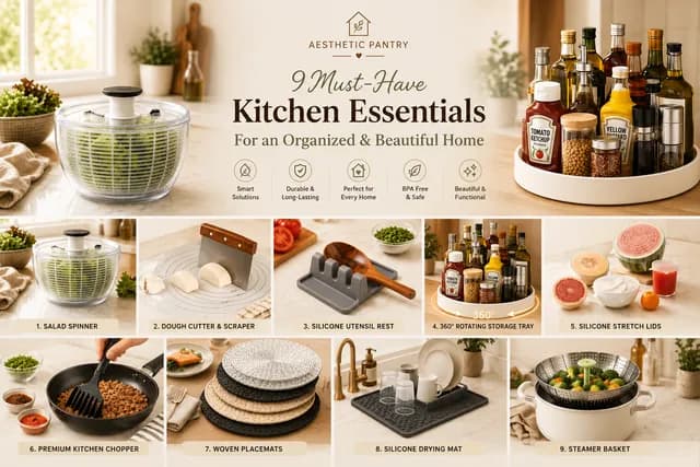 9 Must-Have Kitchen Essentials for a More Organized and Functional Home