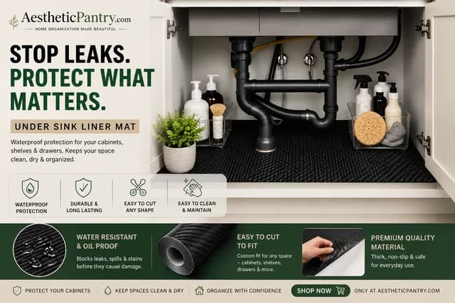 Best Under Sink Liner Mat for Waterproof Cabinet Protection and Organization