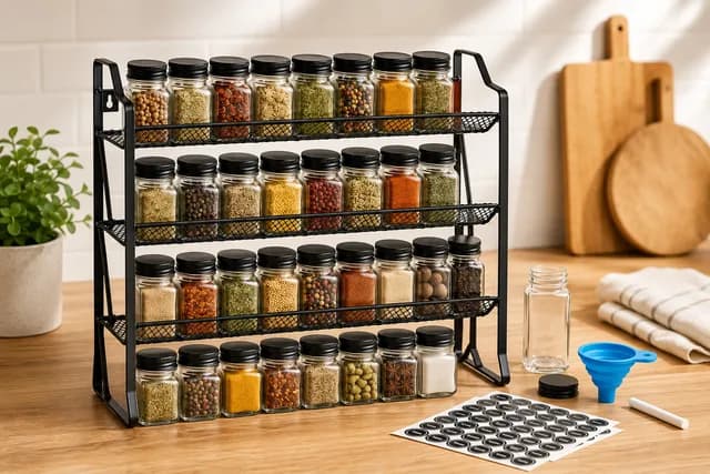 Organizer Seasoning Countertop Cupboard